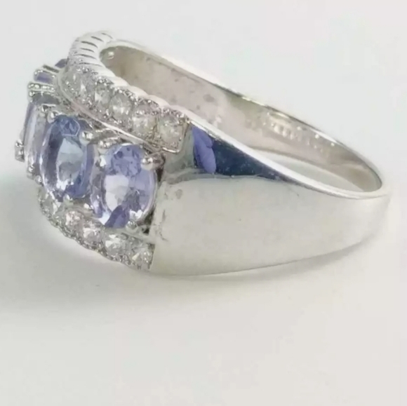 GENUINE BLUE TOURMALINE INDICOLITE .925 RING - Picture 5 of 15